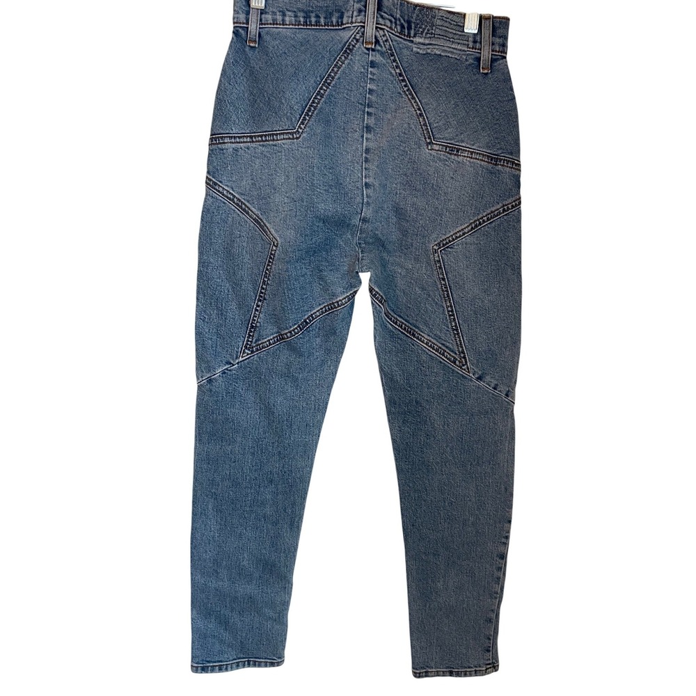 Revice Denim Star Back High Rise Slim Straight Ankle Jeans Size 27